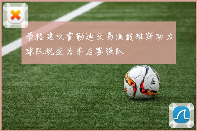 蒂格建议霍勒迪交易换戴维斯助力球队蜕变为季后赛强队
